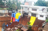 House at Falnir in danger as mud caves in